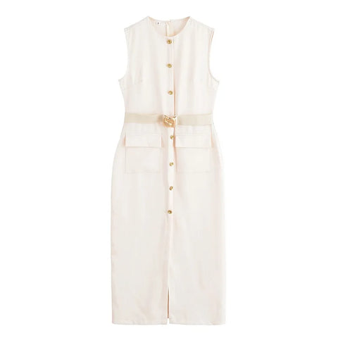 MUJER 2025 Dames Zomer Midi-jurk