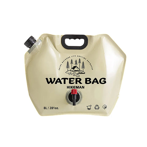 PACOONE Outdoor Mini Folding Water Bag - 8L Portable Water Bag for Camping and Emergency Supplies
