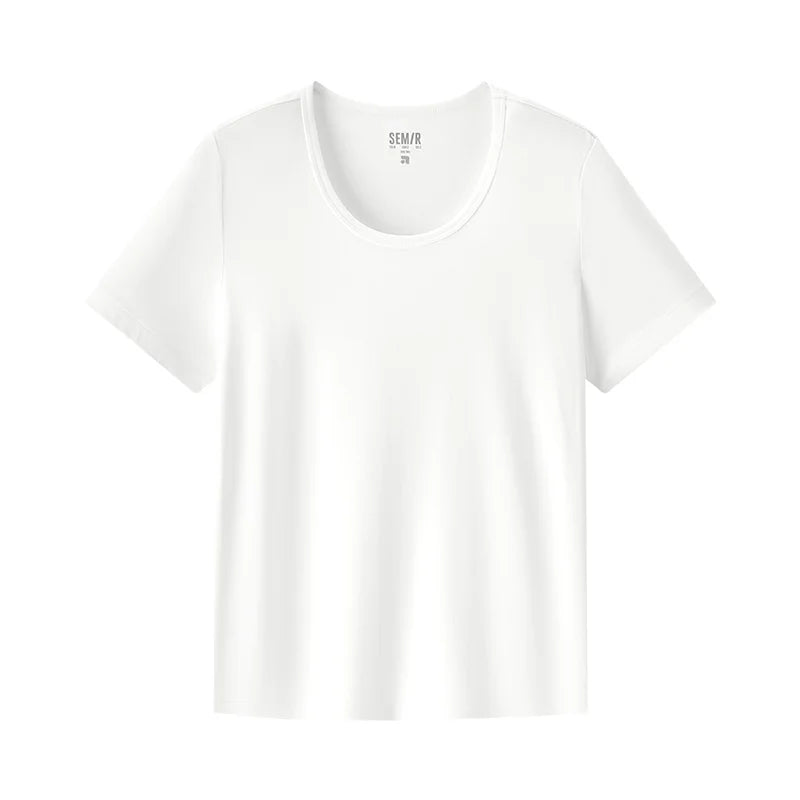Semir dames T-shirt met korte mouwen en vochtafvoerend effect 