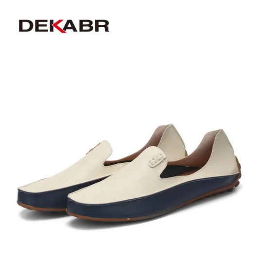 DEKABR Herren-Loafer aus echtem Leder 