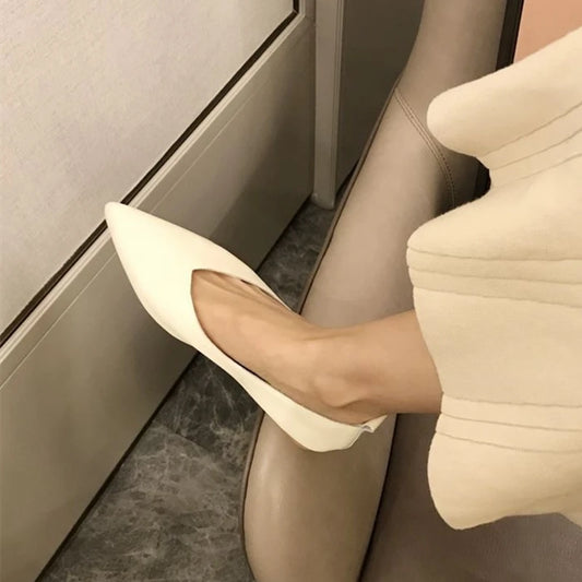 AIYUQI Women's Genuine Leather Flat Shoes