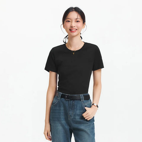 Semir dames T-shirt met korte mouwen en vochtafvoerend effect 