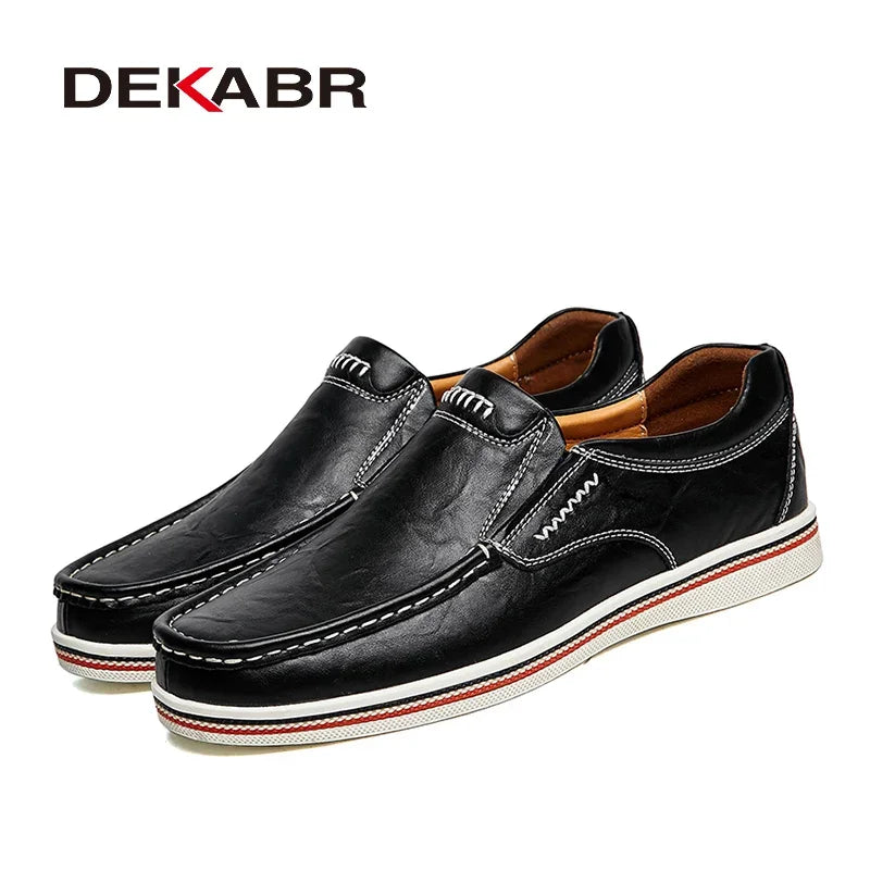 DEKABR Casual Herenschoenen - Handgemaakte Leren Loafers