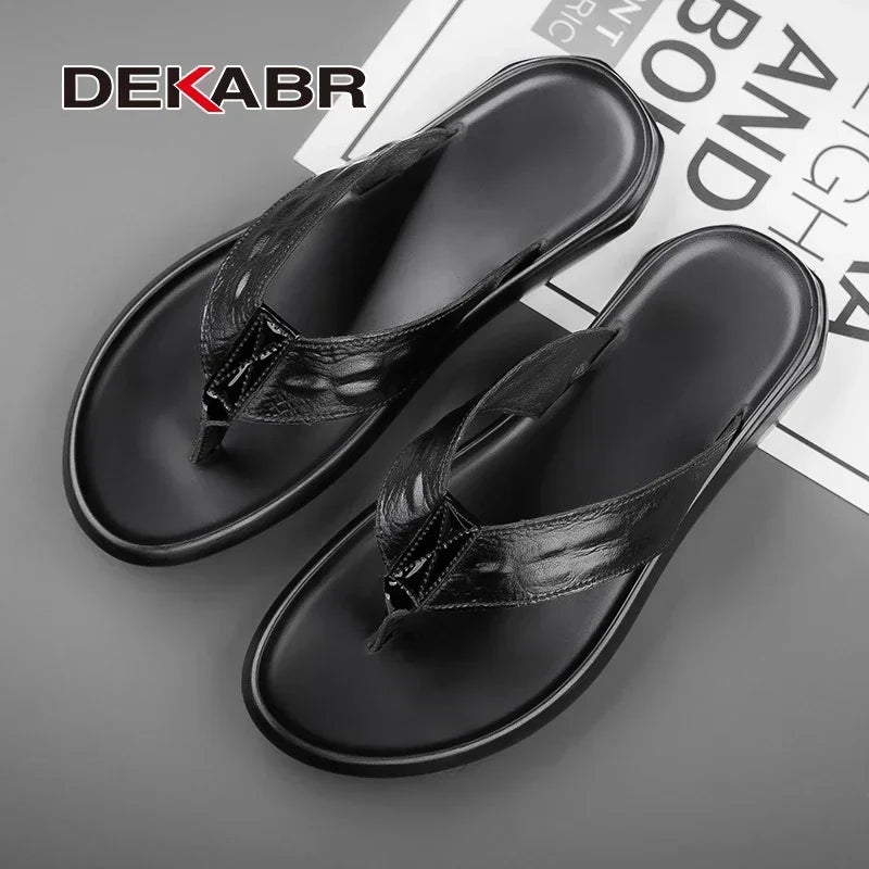 DEKABR Bequeme Sommer-Flip-Flops für Herren 