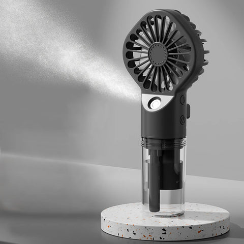 Portable Humidifier Fan - Handheld Mist Fan with USB Rechargeable Water Humidifier