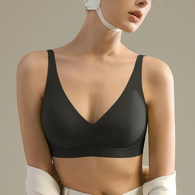 SUJIIN Sexy Push Up Padded Seamless Wireless Bras
