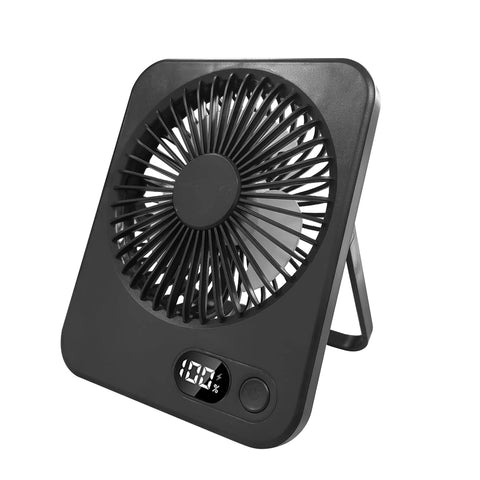 Draagbare mini USB oplaadbare bureauventilator met 5 snelheidsinstellingen 