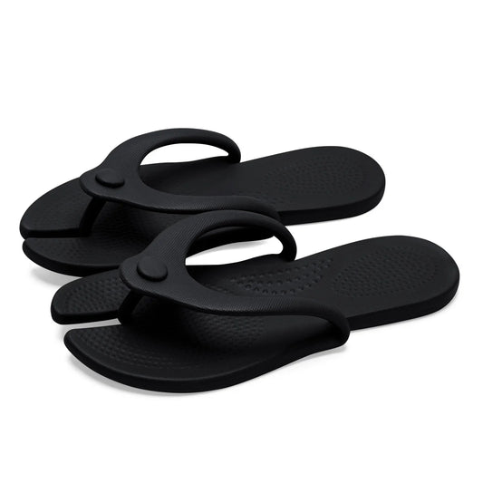 EVA Women Flip Flops - Foldable Detachable Beach Slippers
