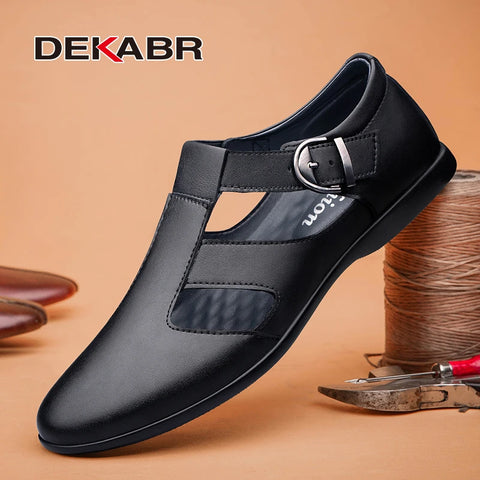 DEKABR Sommer Herren Bequeme Sandalen 
