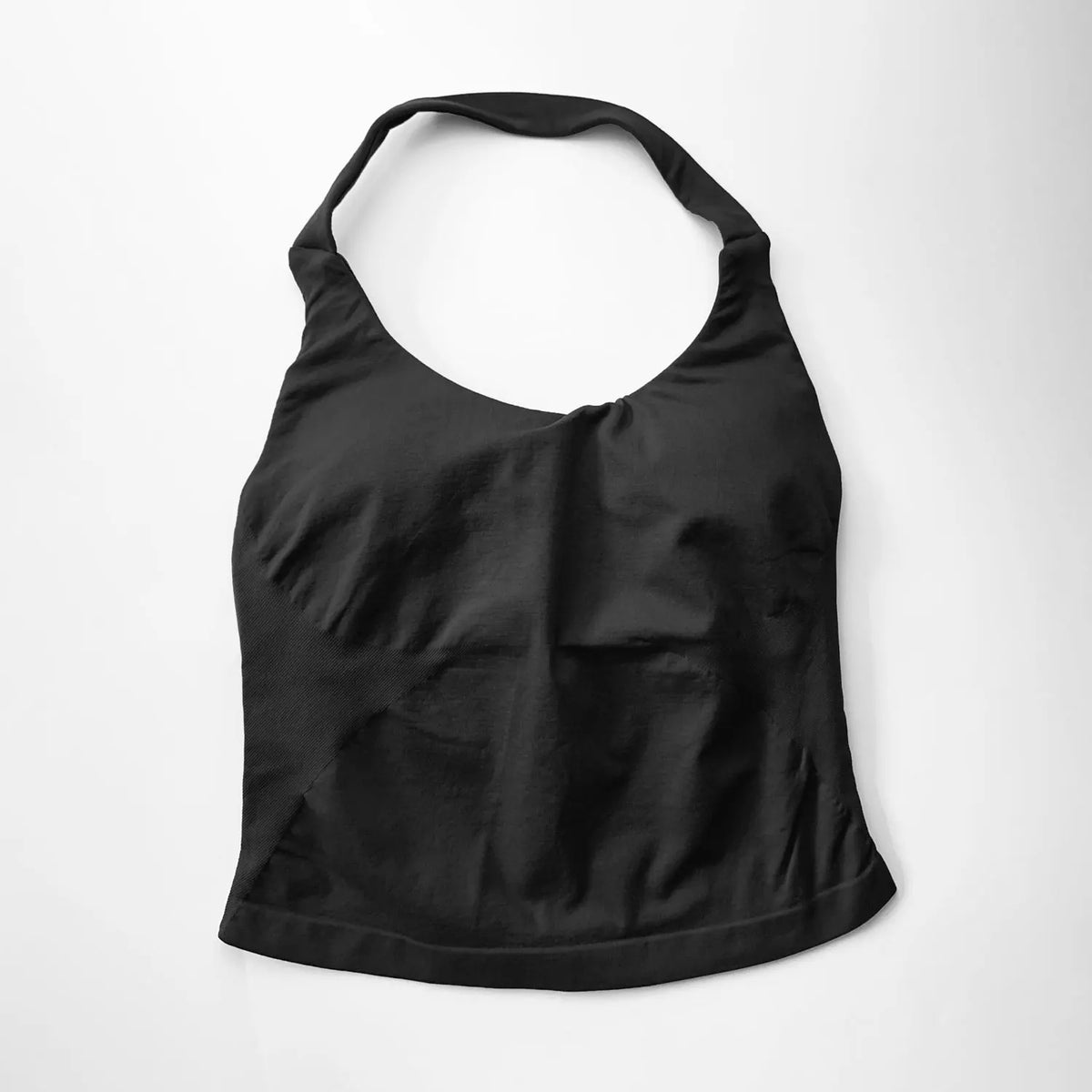 NCLAGEN Women's Longline Strappy Gym Halter Top - Padded Activewear for Yoga, Fitness & Running