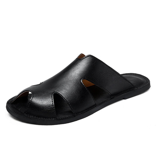 Heren Casual Leren Pantoffels - Ultralichte Slippers