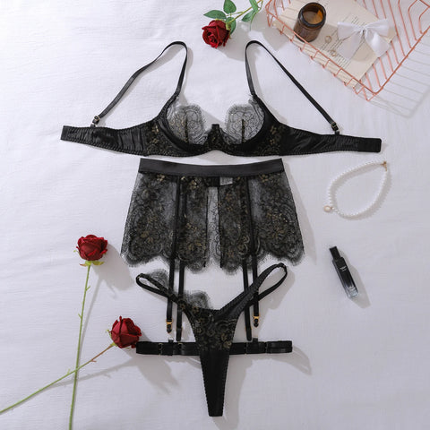 Luxury 5-Piece Lace Lingerie Set for Women - Ultra Hot and Sexy