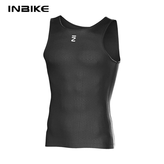 INBIKE Men's Sleeveless Cycling Base Layer - Quick Dry Bicycle Undershirts Vest for Road & MTB