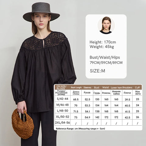 AMII Spring Casual Blouses for Women 2025