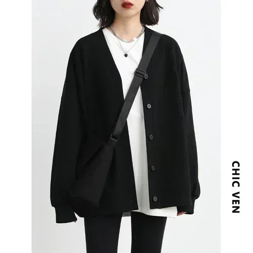 CHIC VEN Korean Autumn Winter Women's Sports Coat