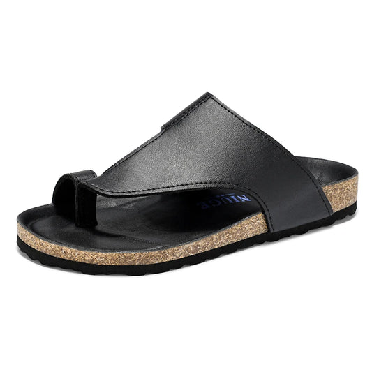 Pantoletten mit Korkfußbett – Rutschfeste Sommersandalen
