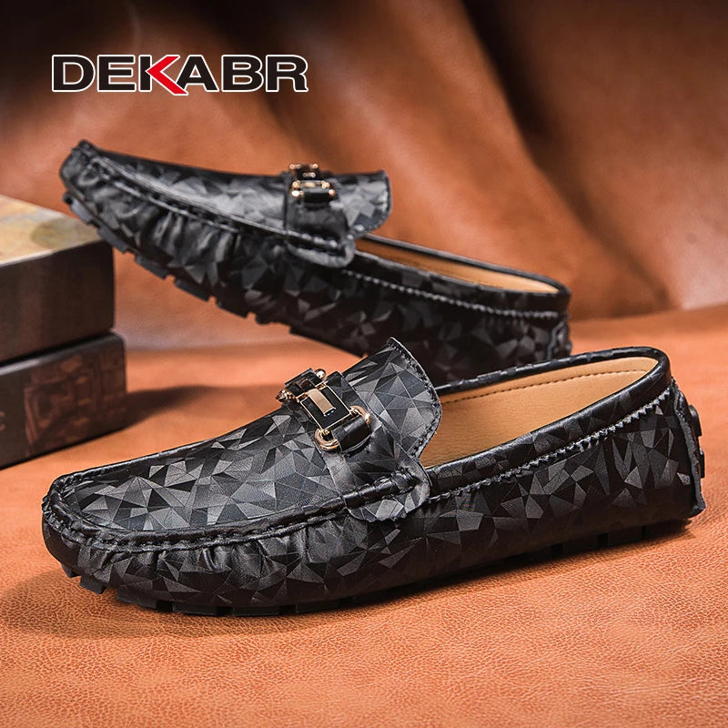 DEKABR Luxe Heren Loafers - Handgemaakte Instappers