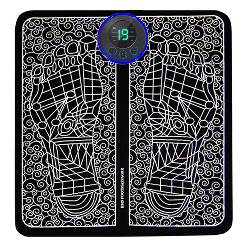 Electric Foot Massager Pad for Relaxation and Recovery - Ideal for Home and Outdoor Use
