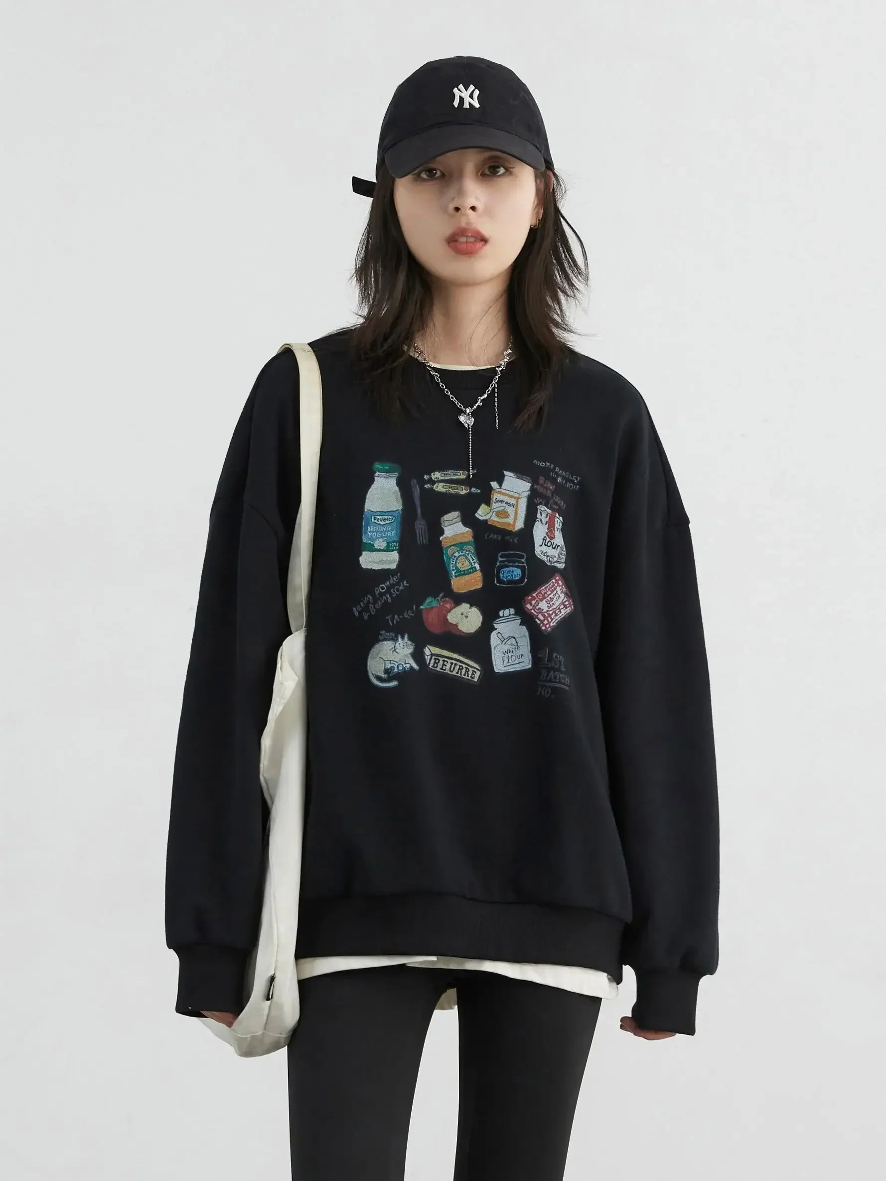 Chic Ven Women Cartoon Printed Sweatshirt