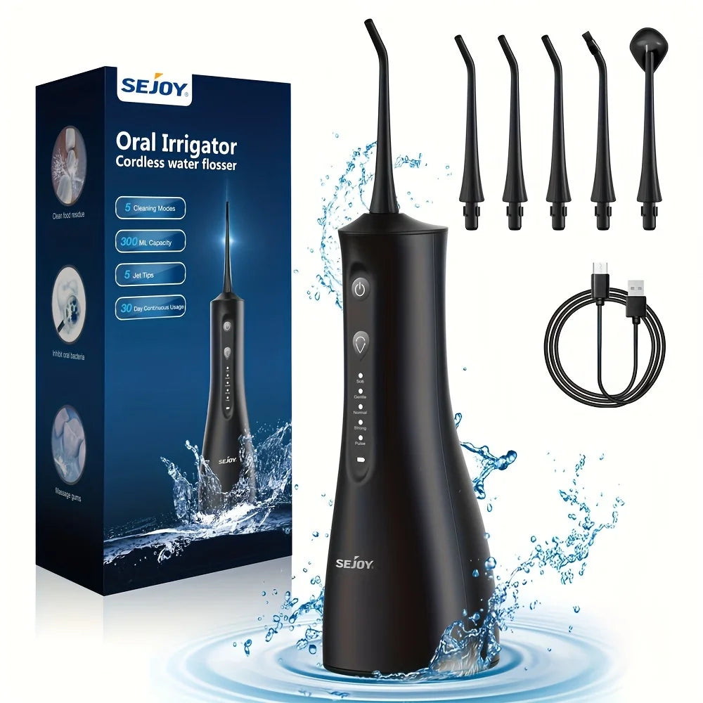 SEJOY Dental Oral Irrigator - Portable Teeth Cleaner
