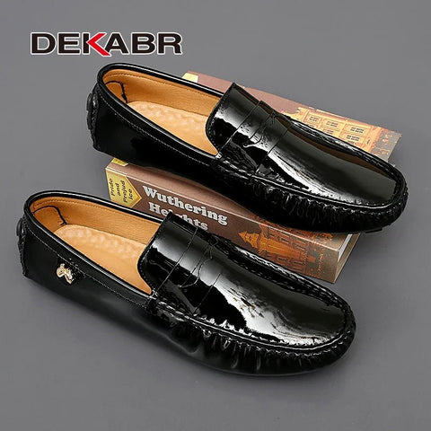 DEKABR Herren Freizeit-Slip-On-Schuhe 