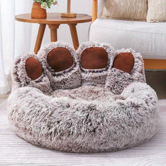 Cute Bear Paw Shape Pet Sofa - Cozy and Comfortable Dog Bed for All Sizes
