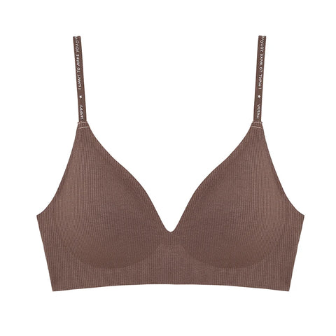 FINETOO Dames Draadloze Diepe V Gewatteerde Bralette
