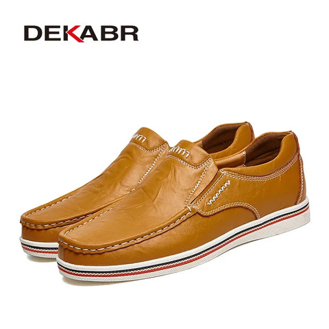DEKABR Casual Herenschoenen - Handgemaakte Leren Loafers