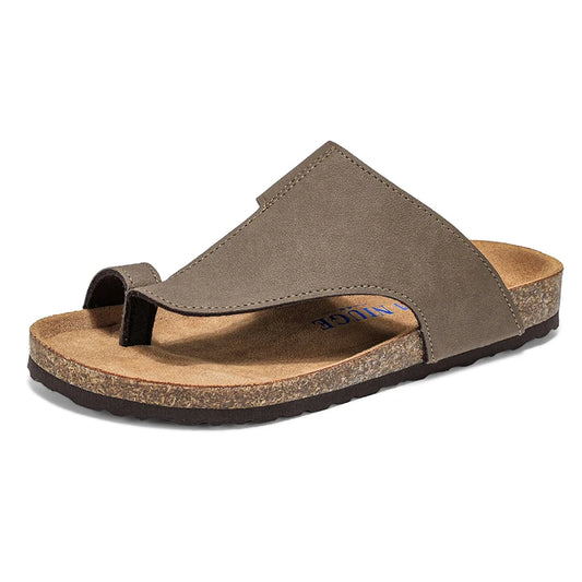 Pantoletten mit Korkfußbett – Rutschfeste Sommersandalen