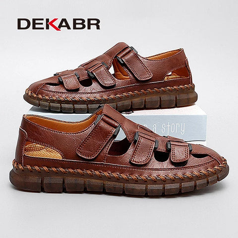 DEKABR Lässige Sommer-Strandsandalen für Herren 