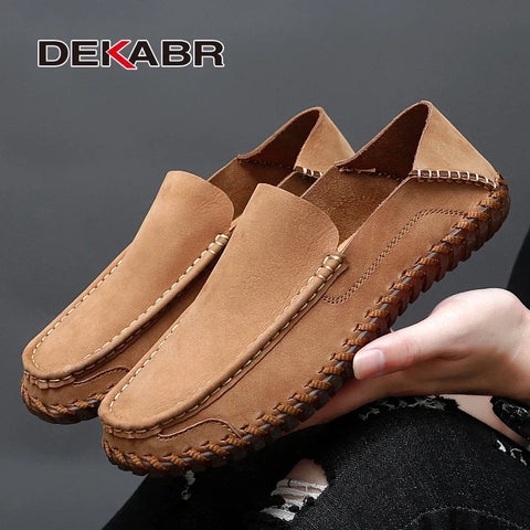 DEKABR Handgemaakte leren casual herenschoenen