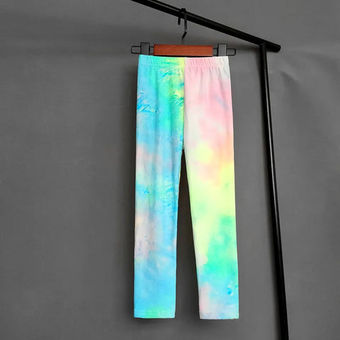 Colorful Fluorescent Leggings for Girls