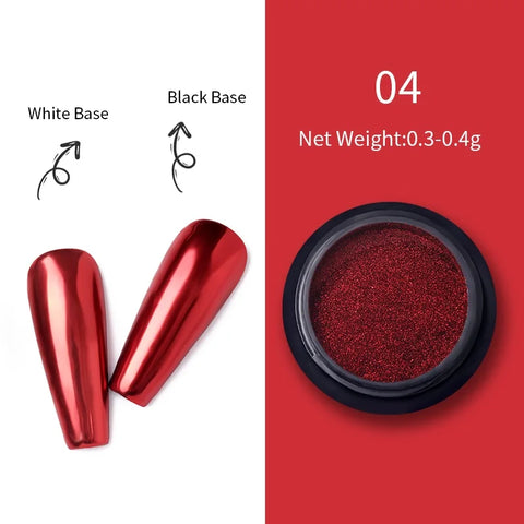 Superbright Metallic Glitter Powder for Nail Art