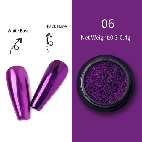 Superbright Metallic Glitter Powder for Nail Art
