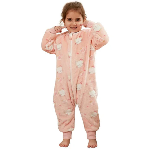 MICHLEY Cartoon Flannel Baby Sleeping Bag Sack