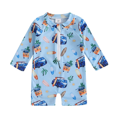 Tregren Kids Boys Rash Guard Swimsuit