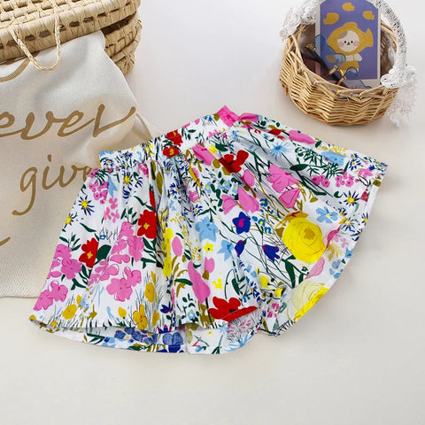 Kids Girls Summer Cotton Skirt Shorts