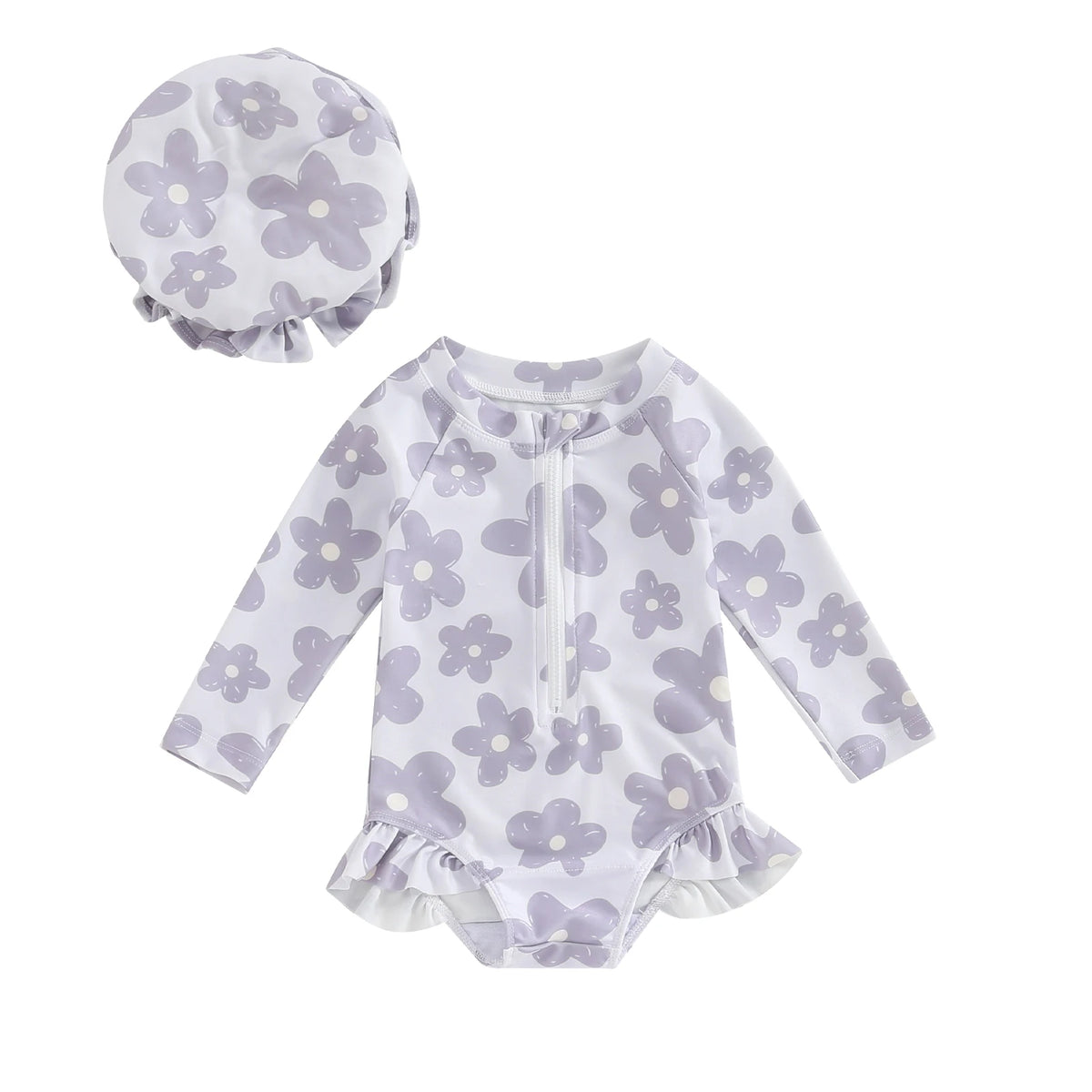 Tregren Peuter Baby Meisjes Badpak met Bloemenprint