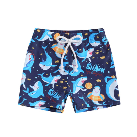 Tregren Toddler Boys Swim Trunks Shark Print