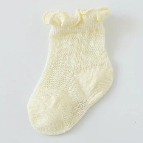 Floral Lace Baby Girl Socks
