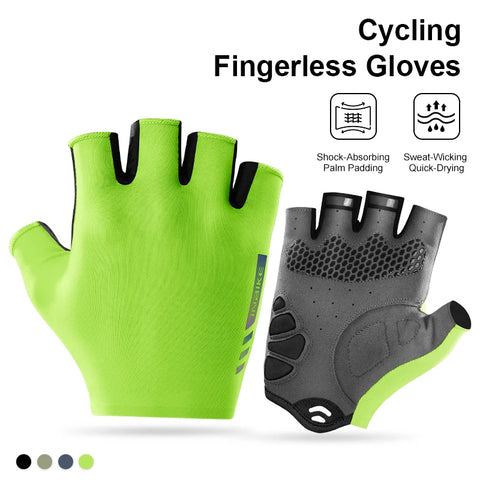 INBIKE Nieuwe fiets handschoenen met reflecterende strepen en ademend mesh voor mountainbiken en racefietsen