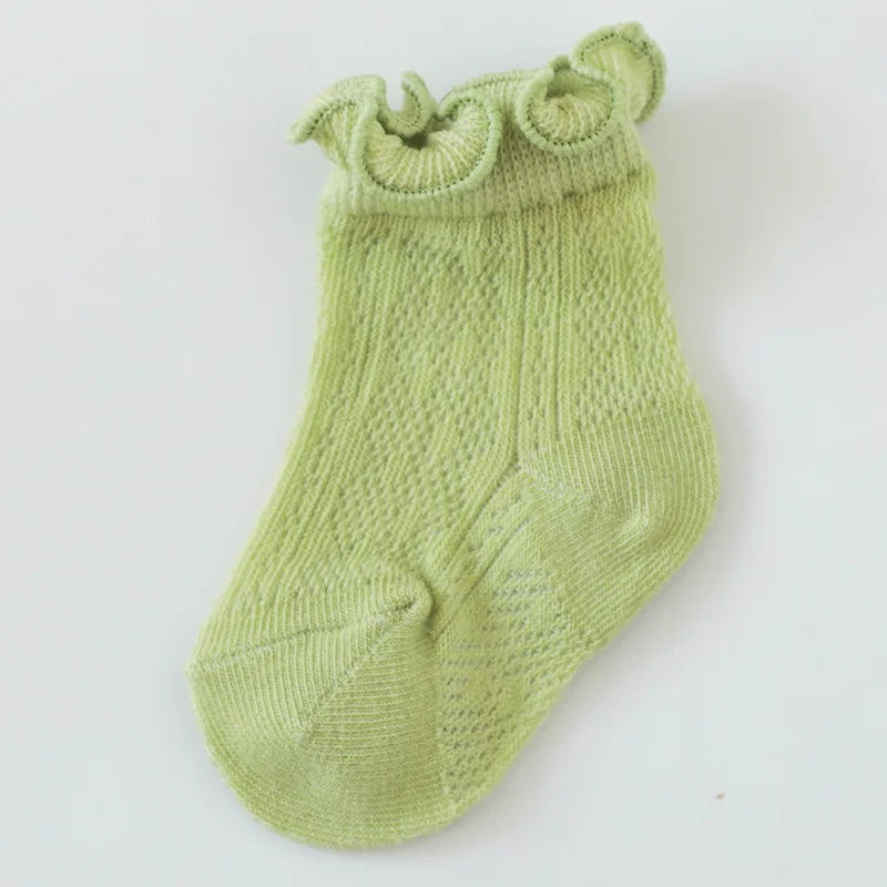 Floral Lace Baby Girl Socks
