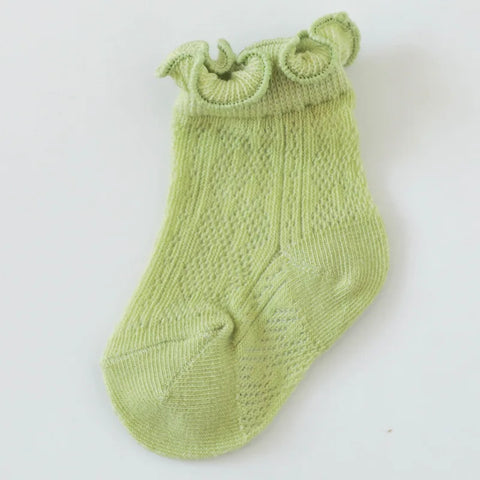 Floral Lace Baby Girl Socks