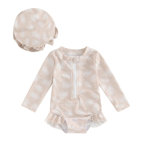 Tregren Peuter Baby Meisjes Badpak met Bloemenprint