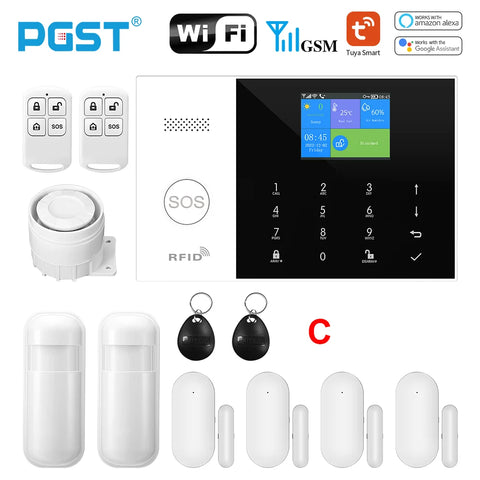 PGST Residential Tuya Smart GSM WiFi Alarm System