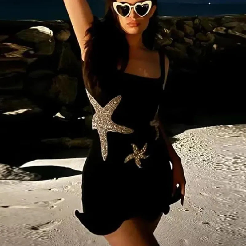 Hirigin Sparkling Sequined Women's Mini Dress