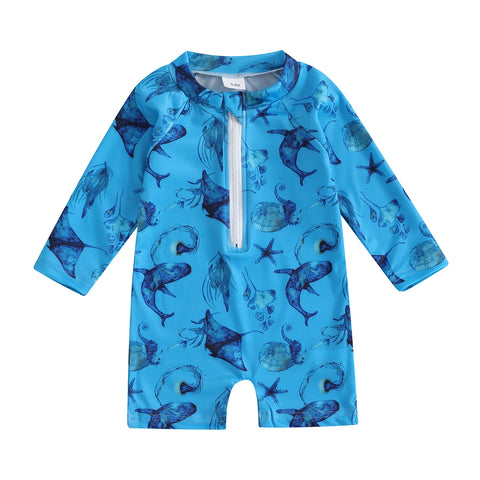 Tregren Kids Boys Rash Guard Swimsuit
