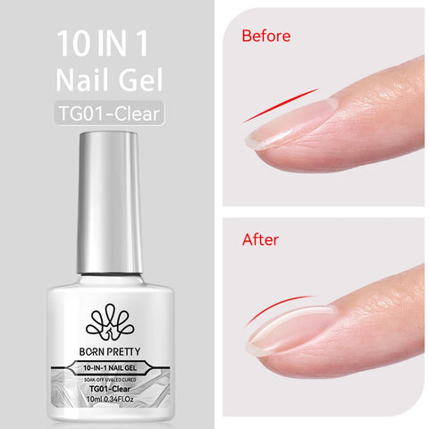 BORN PRETTY 10ml Snow Glitter Gel Nail Polish