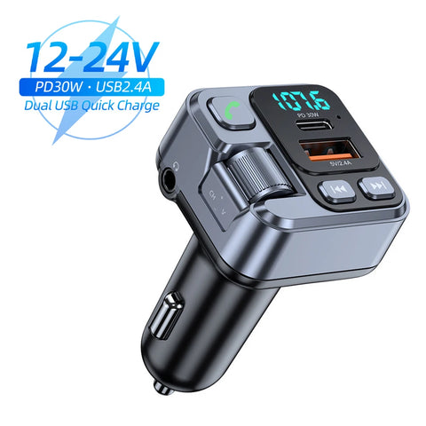 Car Bluetooth Receiver with Fast Charging
