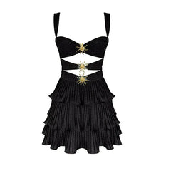 Hirigin Women Sequin Starfish Mini Dress